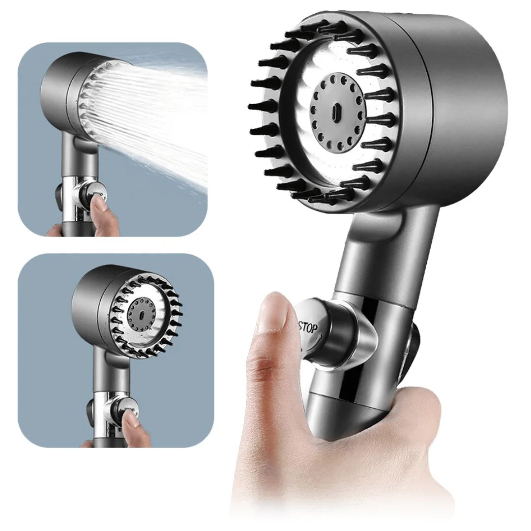 Shower Head with Filter & 3 Modes | Water-Saving Shower Head | Waterlux